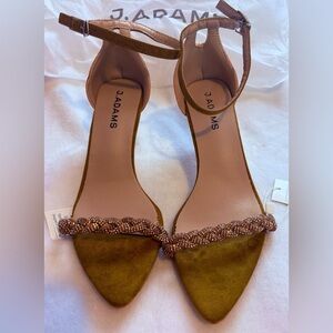 Adams Women's Olive and Brown Heels